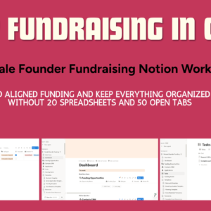 female founder fundraising notion workspace